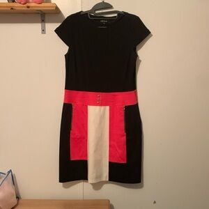 Chetta B Black Red Pink Dress